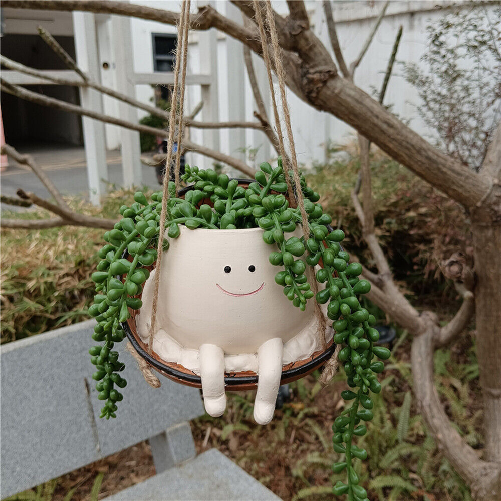 Swingy Smiley Planter