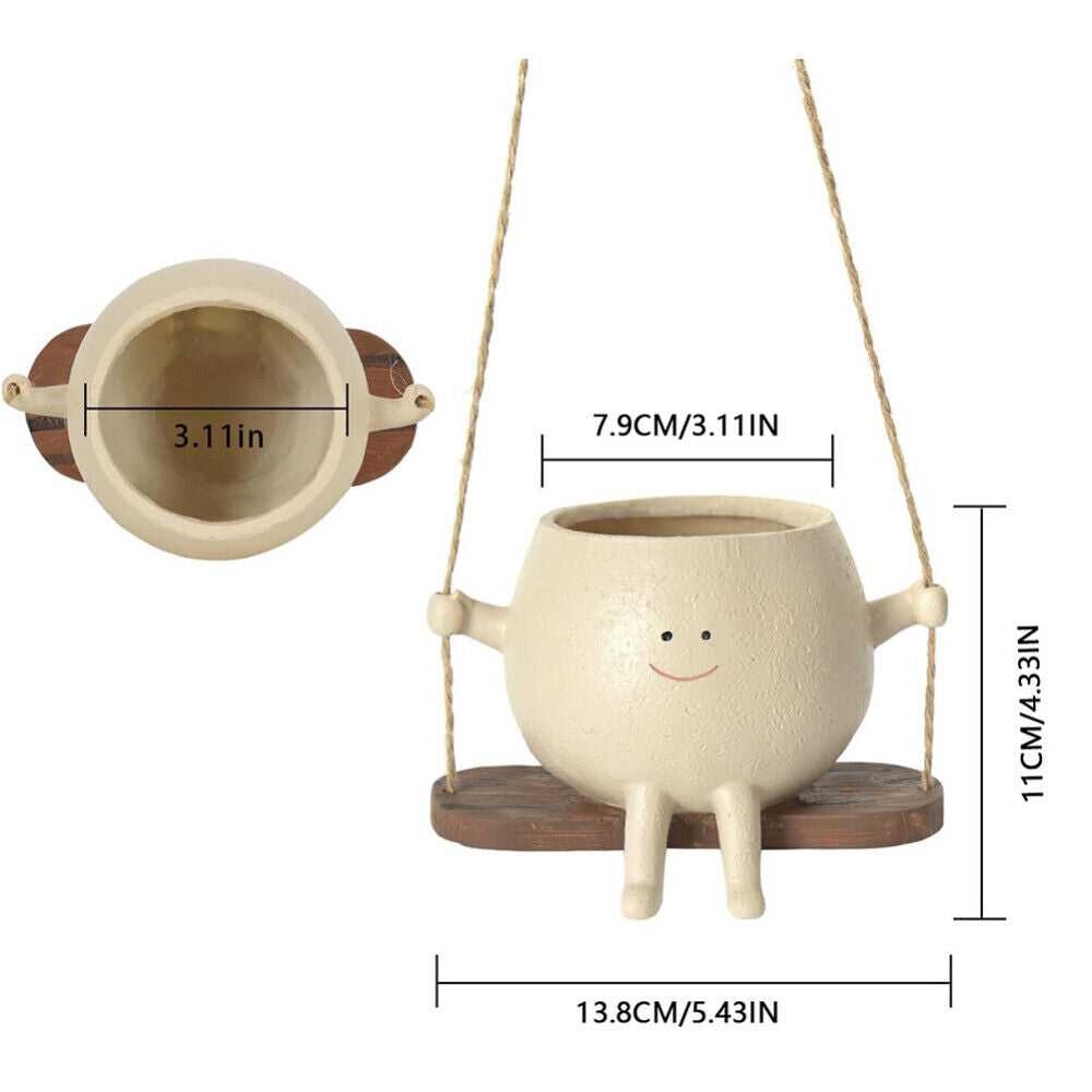 Swingy Smiley Planter