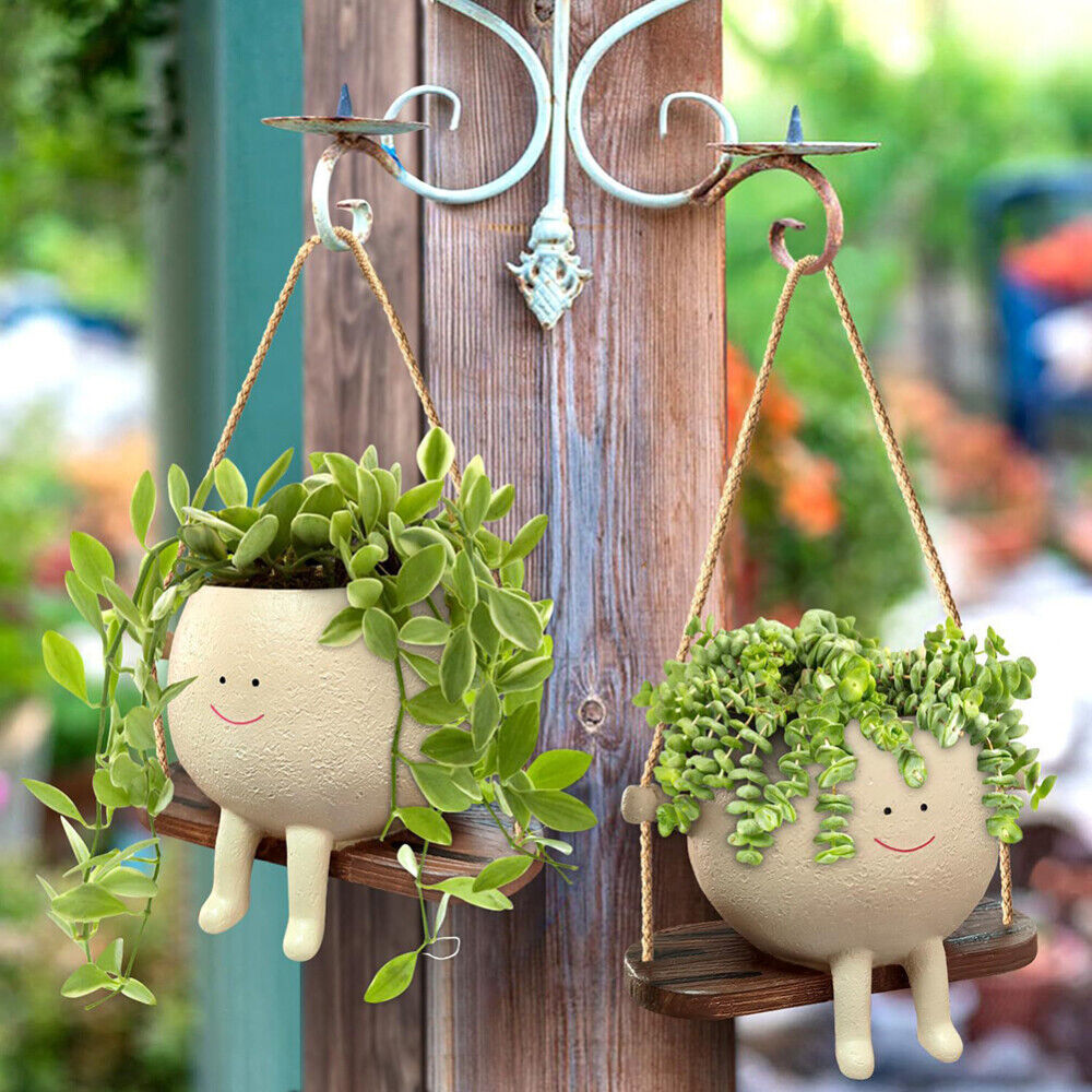 Swingy Smiley Planter