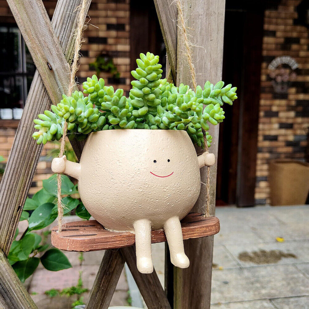 Swingy Smiley Planter