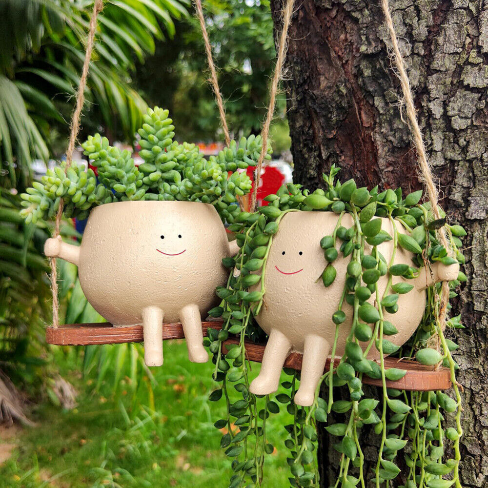 Swingy Smiley Planter