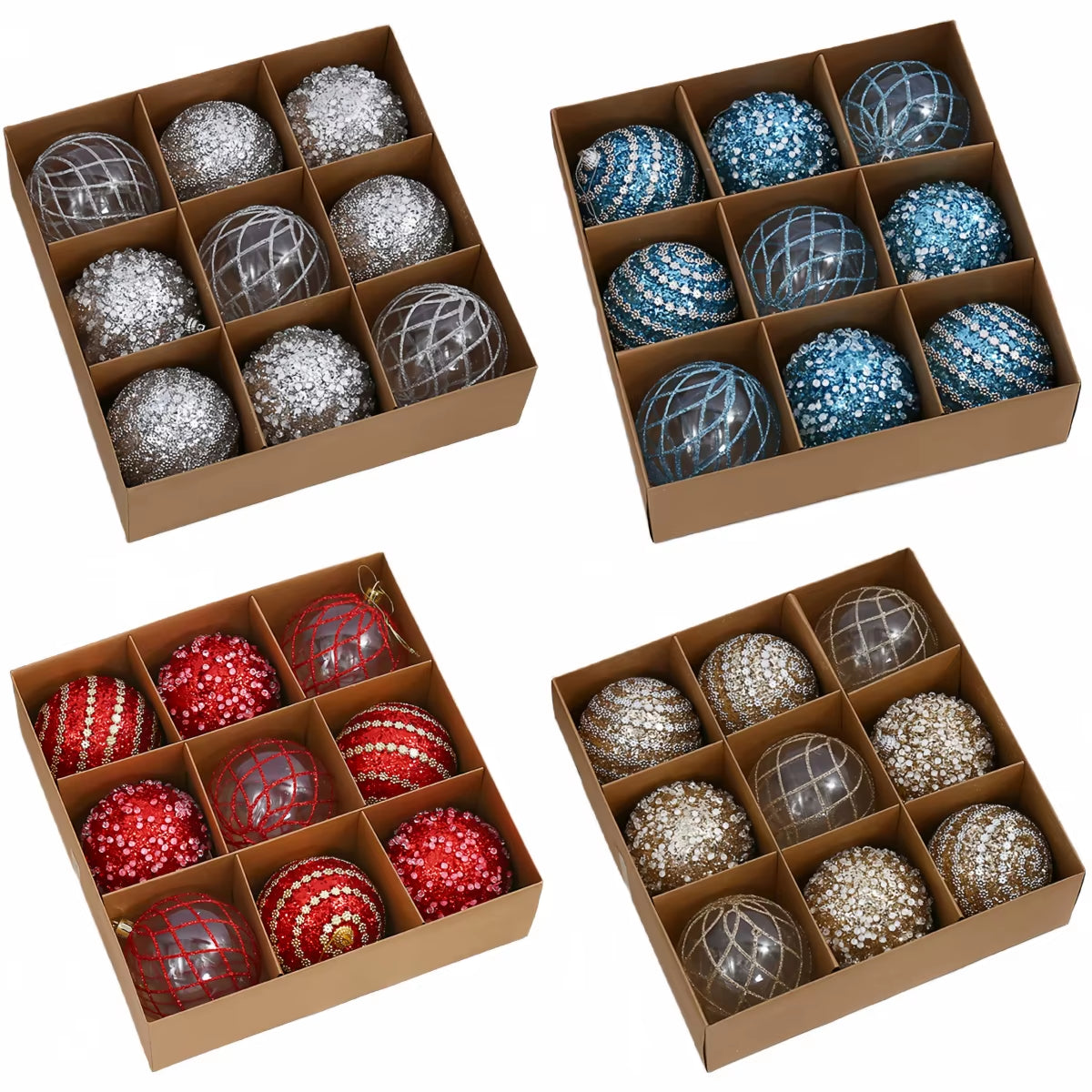 Christmas Party Decor Christmas Ball Ornament Christmas Celebration 8CM Exquisite Decorations Harmonious Touch