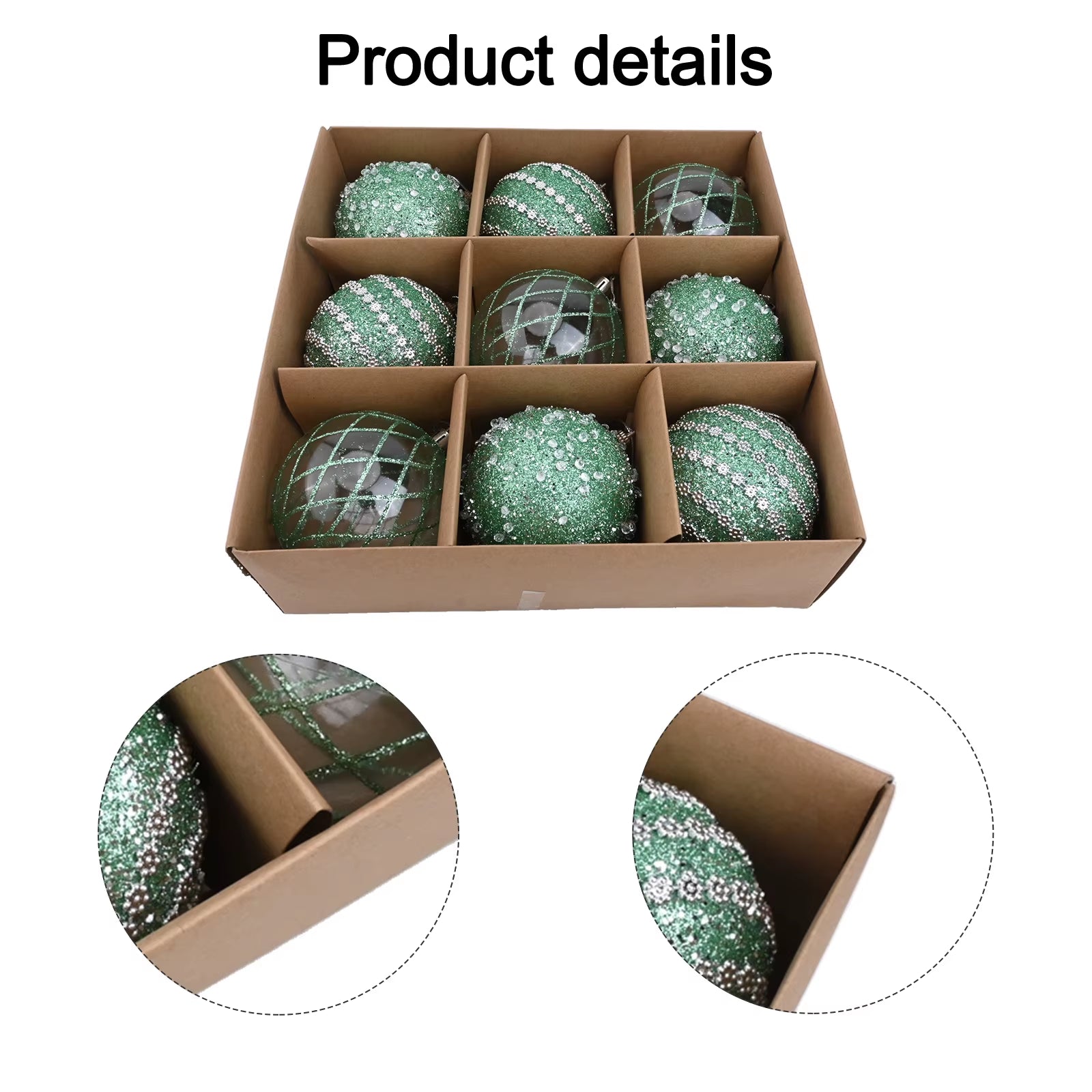 Christmas Party Decor Christmas Ball Ornament Christmas Celebration 8CM Exquisite Decorations Harmonious Touch