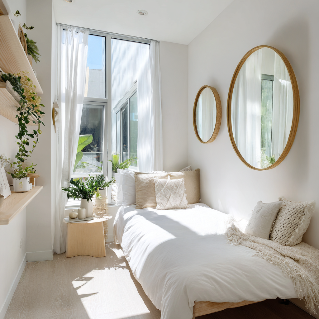 Luna Round Wood Wall Mirror – 5 Size